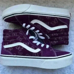 NEW Vans Filmore Hi Top Platform Purple Butterfly Sneakers‎ Missy Shoes Sz 5 NWT
